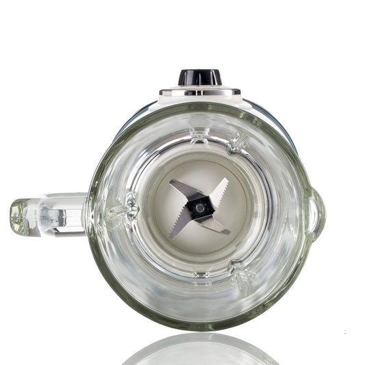 Ariete Mixeur en Verre Vintage 583, Blender Multifonctionnel avec 4 Lames, 4 Vitesses + Impulsion, Fonction Broyeur de Glace, Capacité de 1,5 Litre, 1000W, Bleu Clair