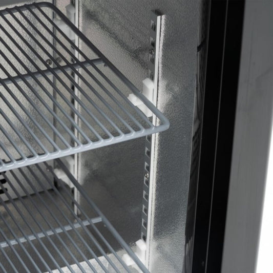 Arrière-Bar Réfrigéré - 3 Portes Vitrées Coulissantes – 320 L – Température 2°C à 8°C – Éclairage LED – Dégivrage Automatique – Compact et Économique