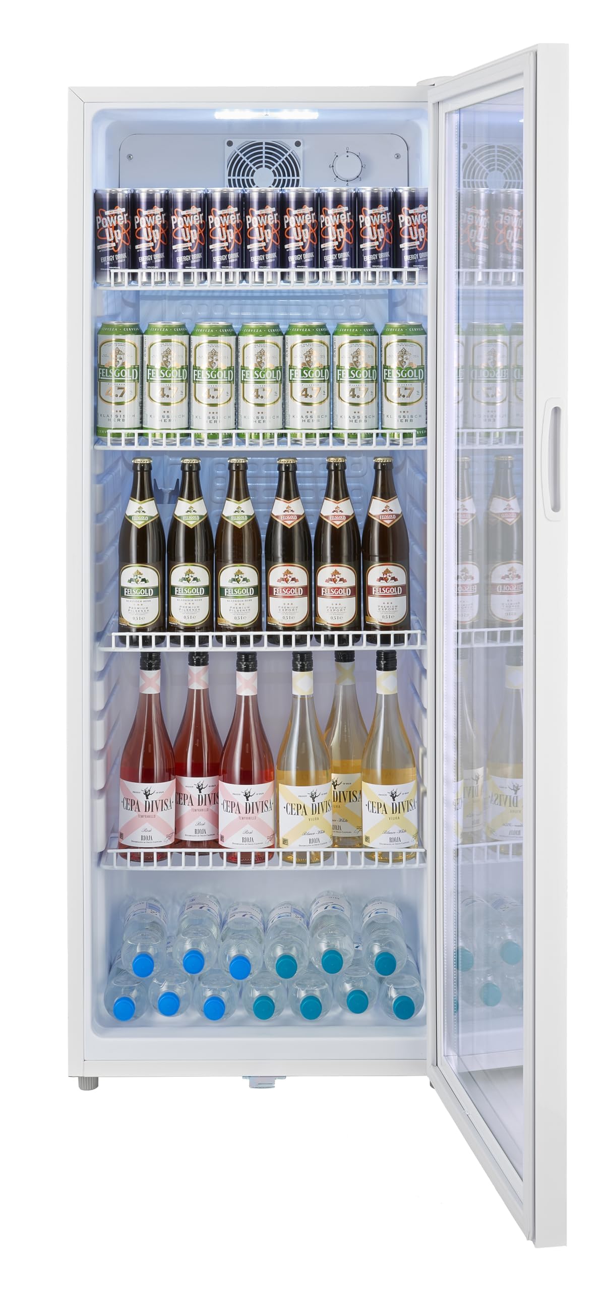 METRO Professional Réfrigérateur à Boissons GSC4240 237 L 54 x 54.5 x 139.5 cm Métal/Plastique/Verre Refroidissement