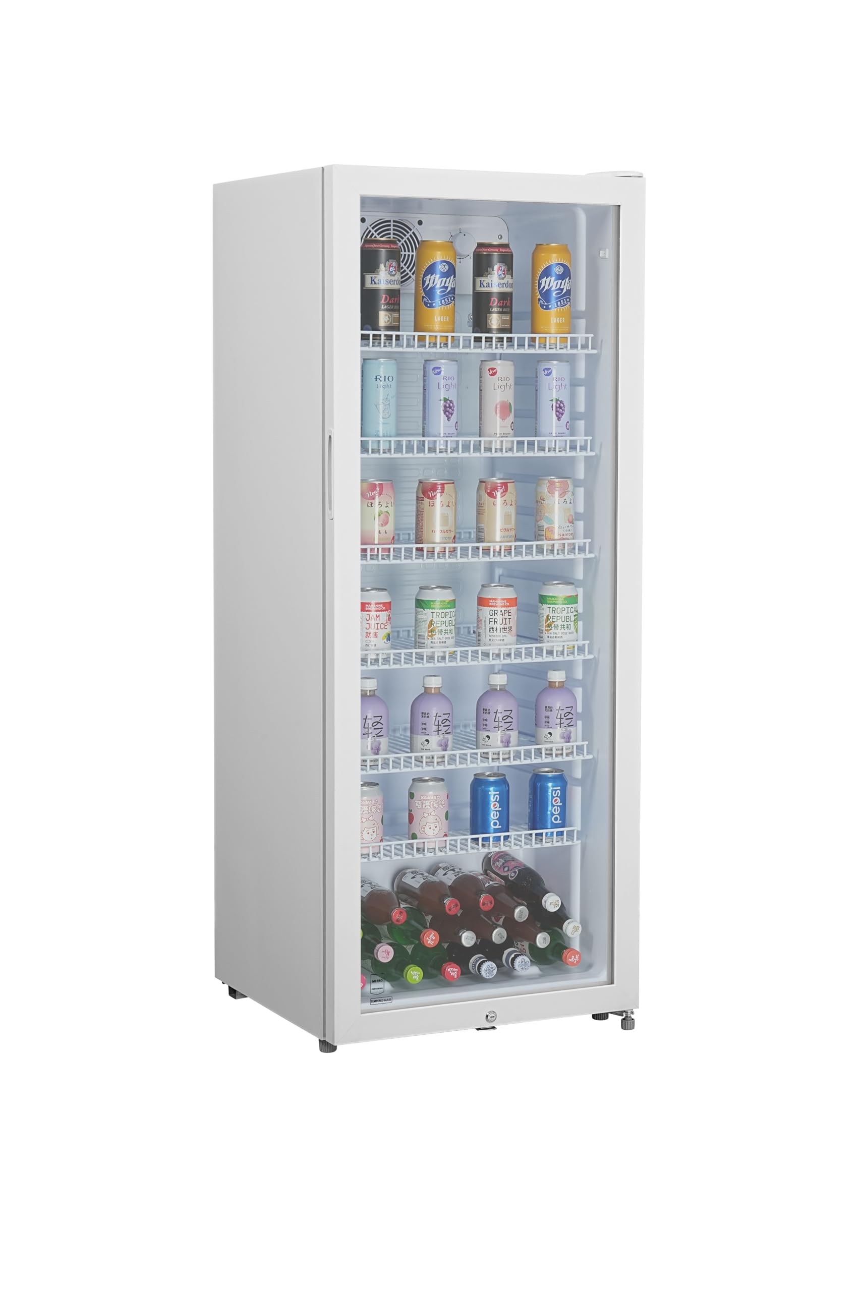 METRO Professional Réfrigérateur à Boissons GSC4240 237 L 54 x 54.5 x 139.5 cm Métal/Plastique/Verre Refroidissement